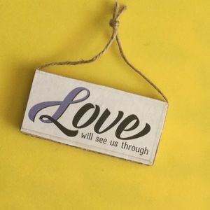 Mini Farmhouse Style Hanging Wood Sign